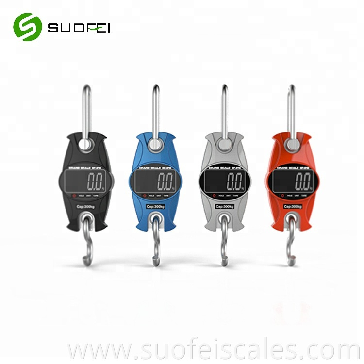 SF-918 digital small crane scale 300kg electronic mini portable crane hanging weigh scale